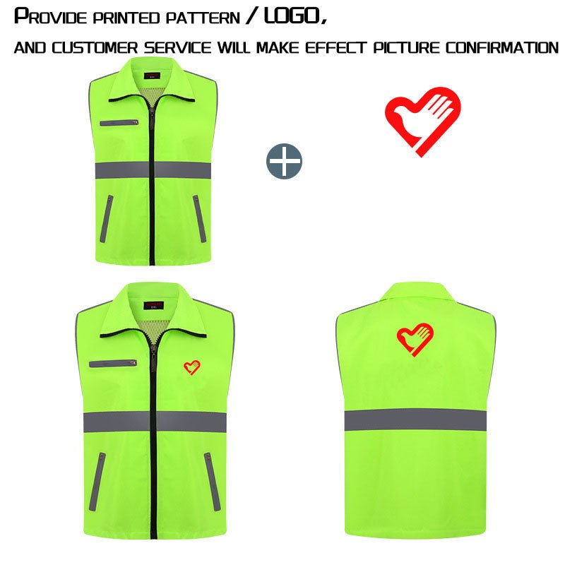 Composite fabric vest (slant pockets)