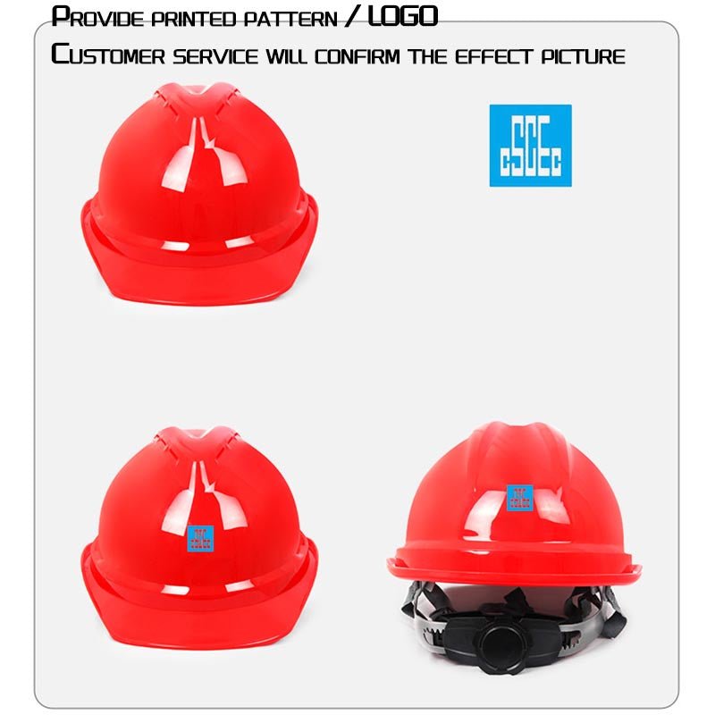 National Standard V-Shaped Helmet - Polymer (With Ventilation Holes)
