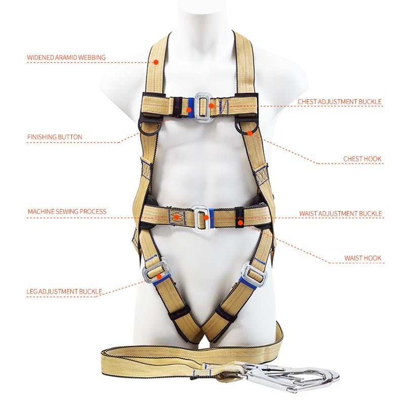 Aramid Flame-Retardant European Safety Harness